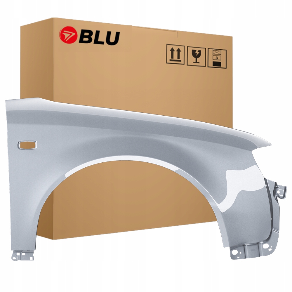Blu Blatník Audi A4 B6 LY7W pravý stříbrný 00-04 přední