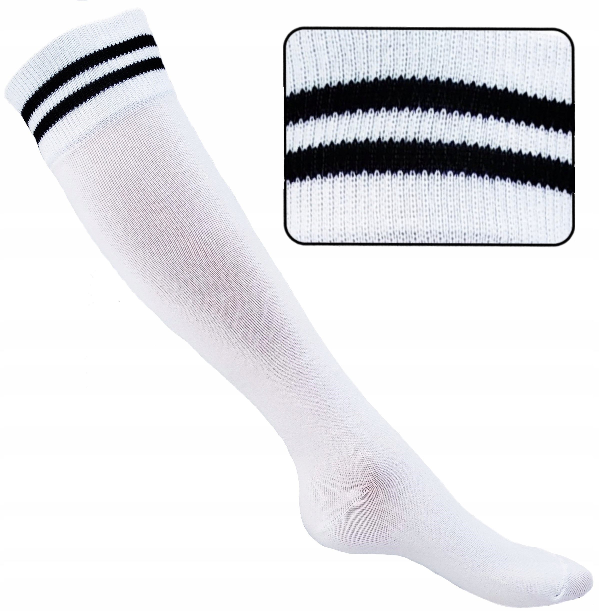 

Podkolanówki Milena Zmysłowe Białe Paski 37-41