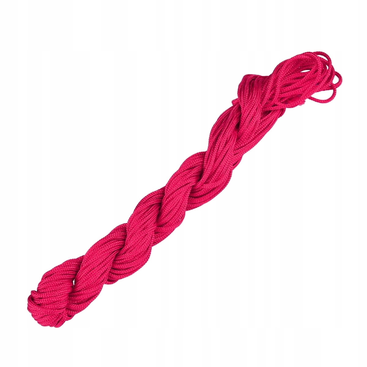 szn98 Sznurek pleciony nylonowy 2mm 12m czerwony