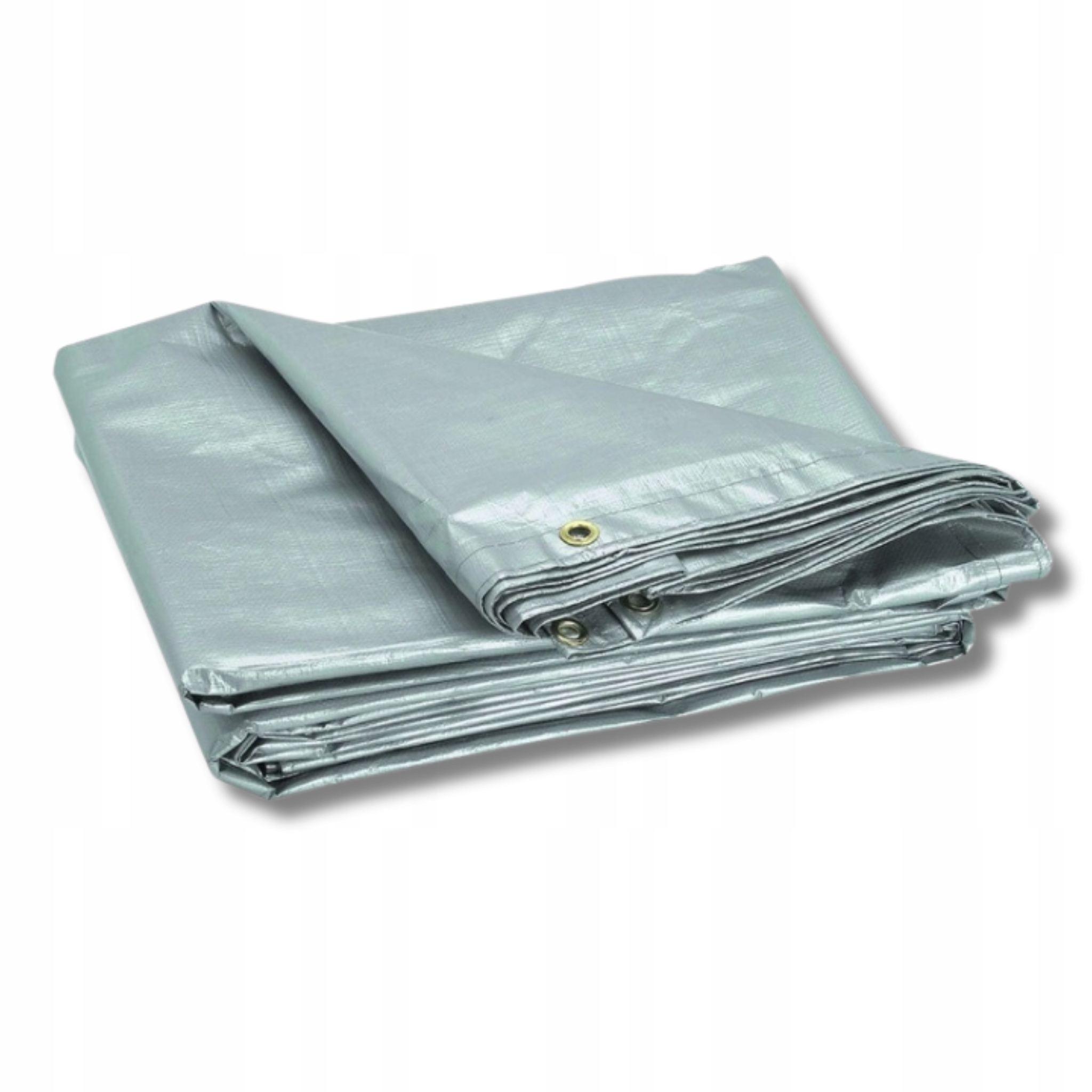 Krycí plachta přehoz krytka kapa kryt 6x12 m stříbrná 1 ks