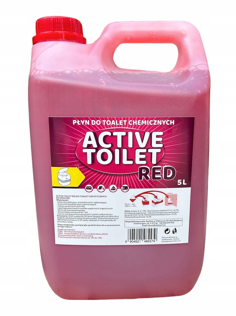 

Płyn do toalet turystycznych Active Toilet 5L Red