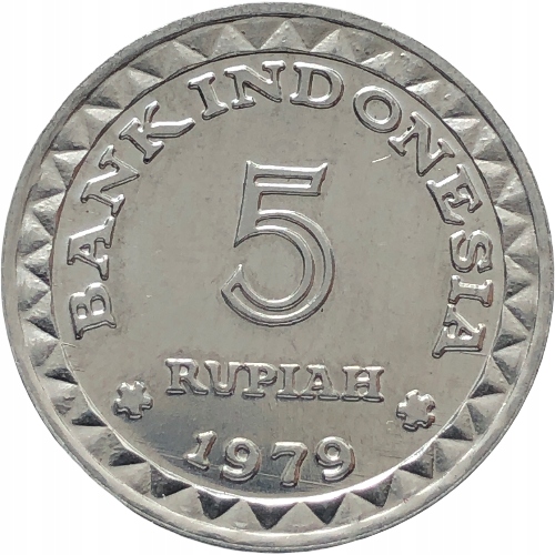 50603. Indonezja, 5 rupii, 1979r.