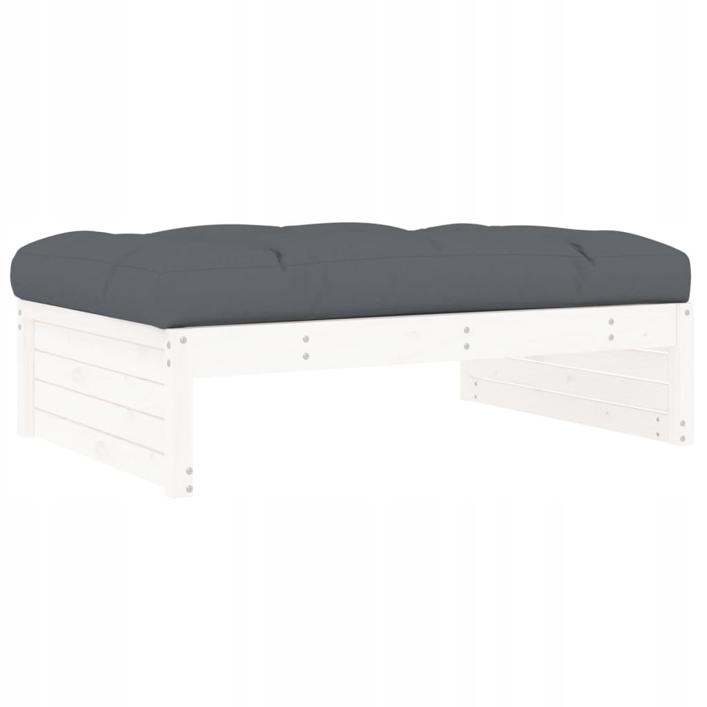 PODNÓŻEK OGRODOWY BIAŁY 120X80CM DREWNO SOSNOWE EAN (GTIN) 8720845803278