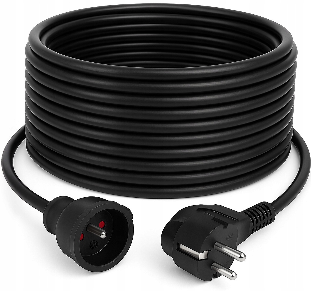 PRZEDŁUŻACZ BUDOWLANY OGRODOWY 3×2,5mm² GRUBY PRZEWÓD KABEL 20m