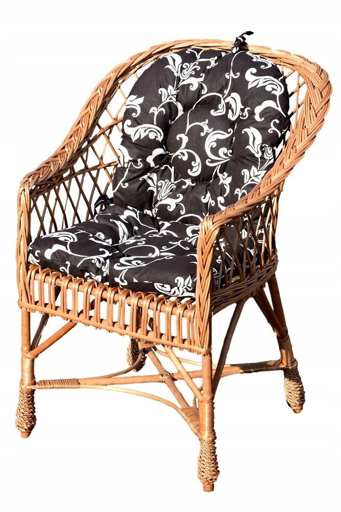 

Fotel wiklinowy Z Wikliny krzesło poduszki różne