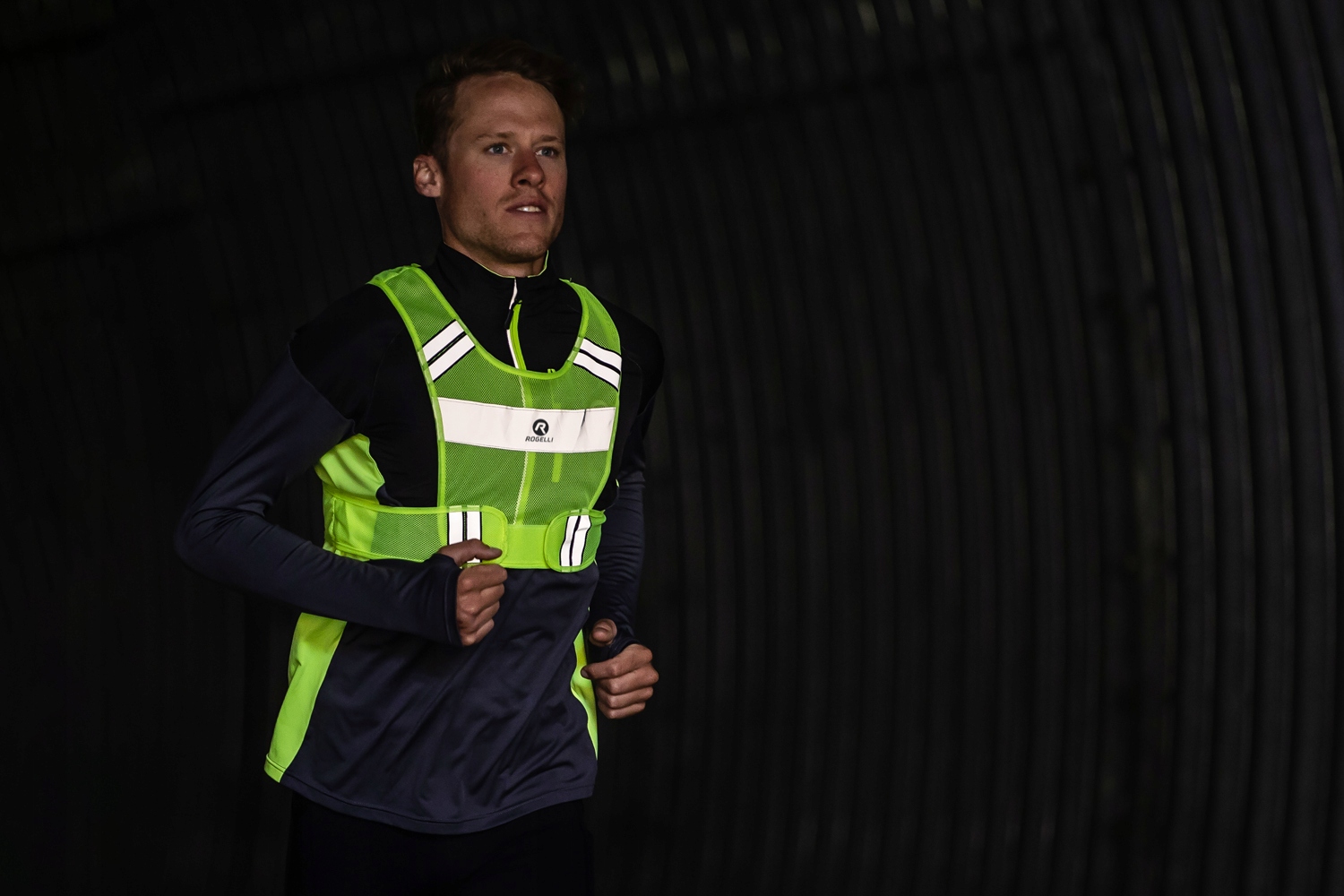 Rogelli Manhattan odblaskowa kamizelka L/XL Właściwości elementy odblaskowe