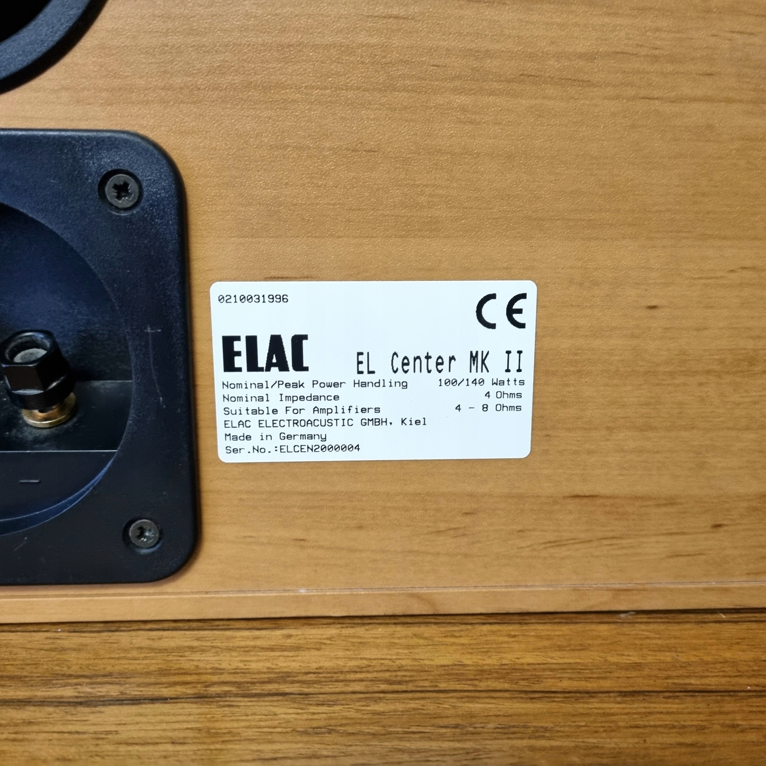 Elac EL Center MK II Kolor dąb