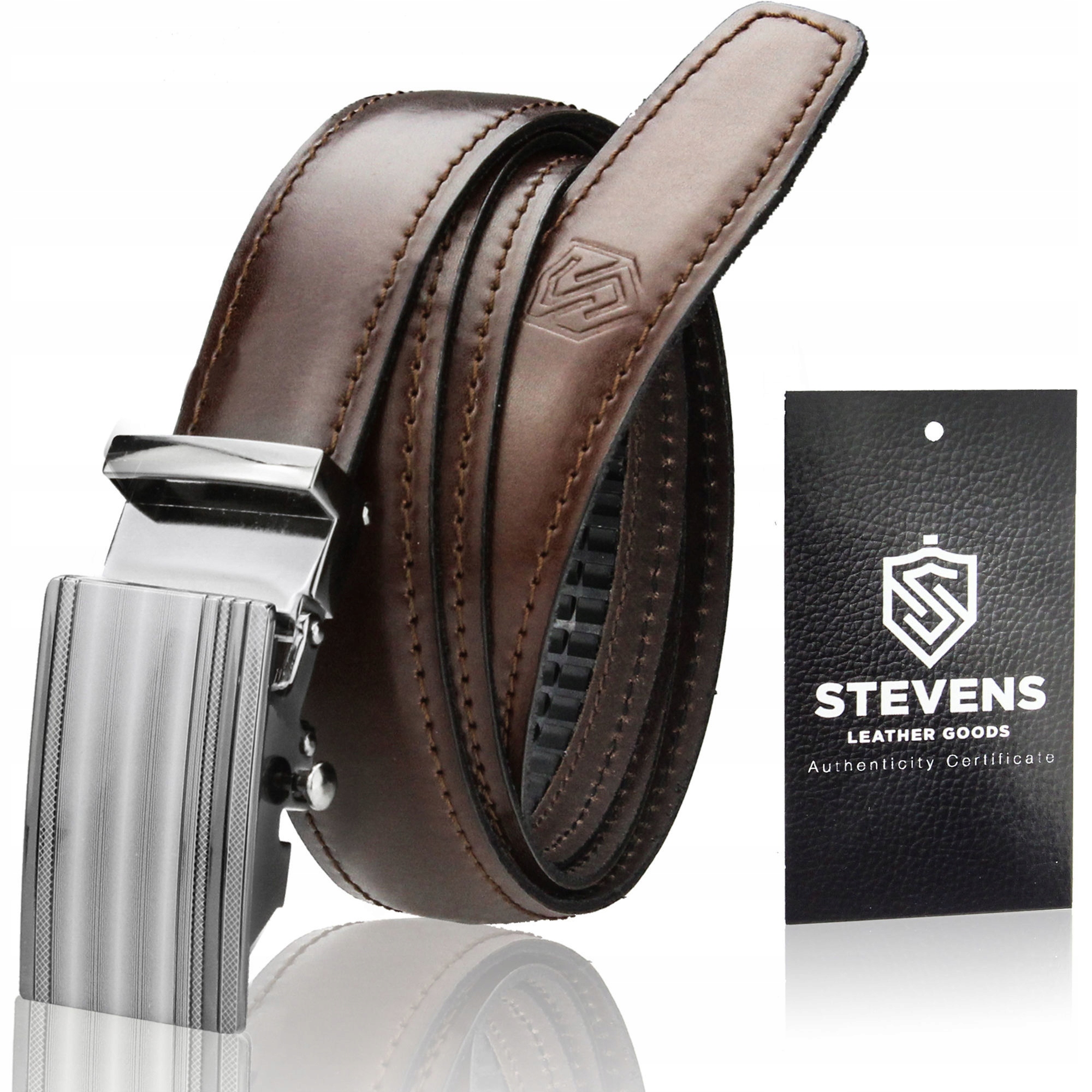 

Skórzany Pasek Męski Automatyczny Stevens 105cm 4B
