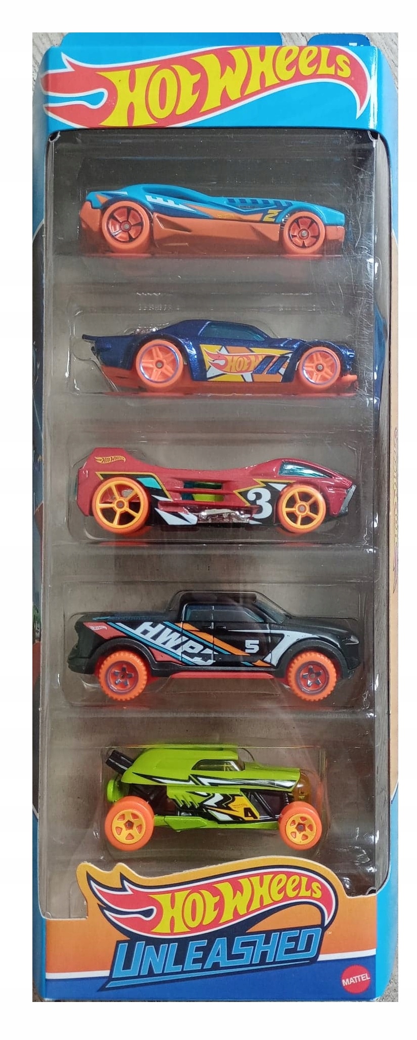 HOT WHEELS 5PAK UNLEASHED HFV79 ZESTAW PIĘCIOPAK