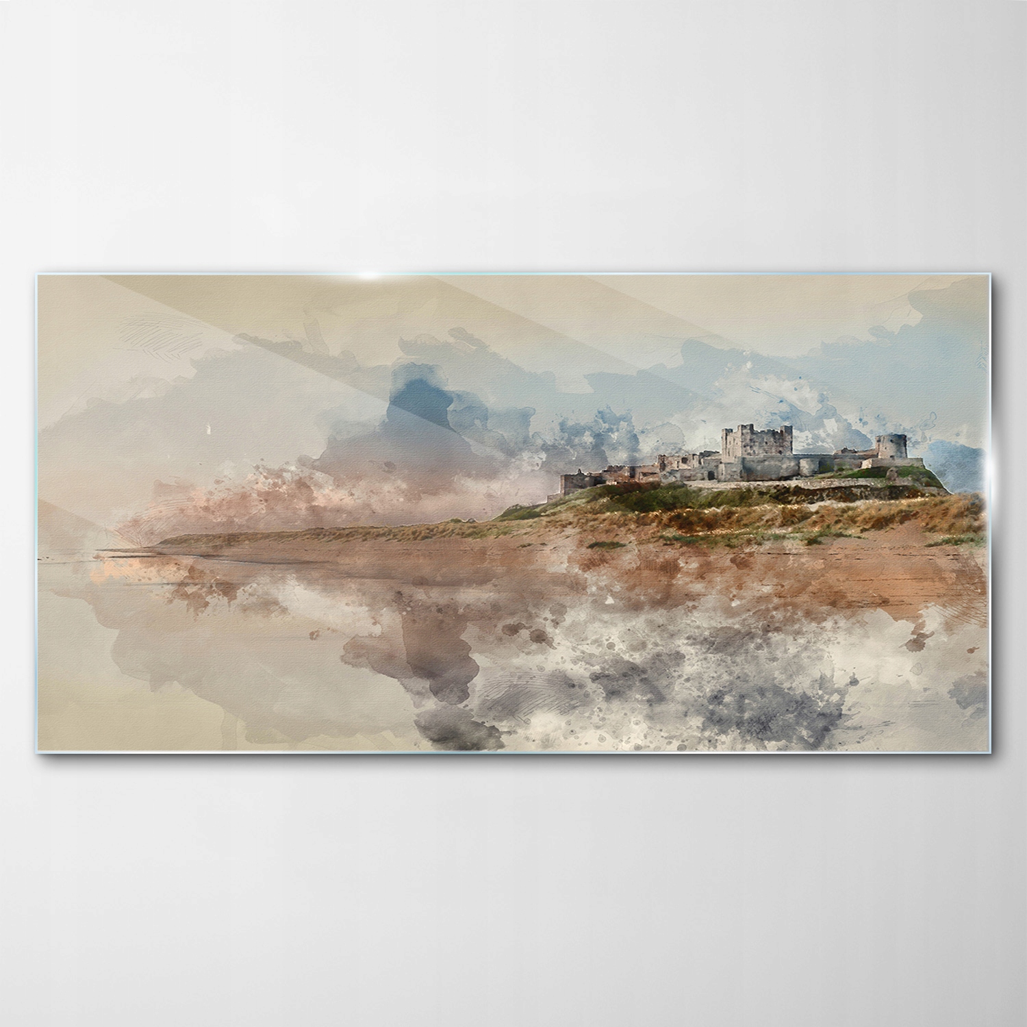 

Obraz Szklany Dekor Akwarele Hamburg Zamek 100x50