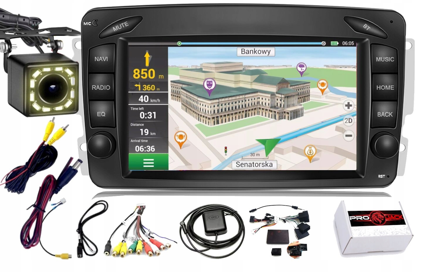 Gps Navigace Mercedes Clk W209 W203 W463 6GB 128GB Usb Wifi