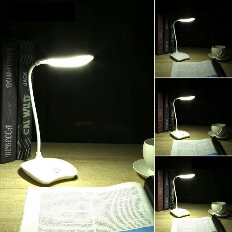 LAMPKA BIURKOWA SZKOLNA DOTYKOWA NA BIURKO USB STOJĄCA BEZPRZEWODOWA 14 LED Rodzaj gwintu zintegrowane źródło LED