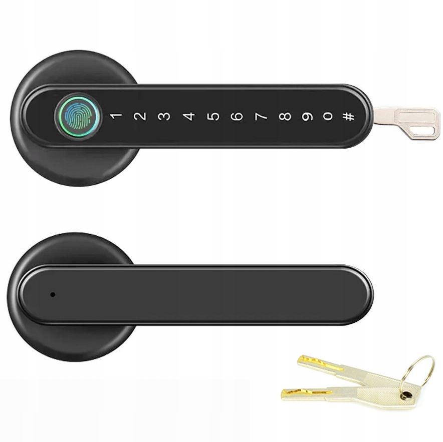 INTELIGENTNA KLAMKA ZAMEK Z KLAWIATURĄ NA ODCISK BEZPIECZEŃSTWO BT TUYA Stan opakowania oryginalne
