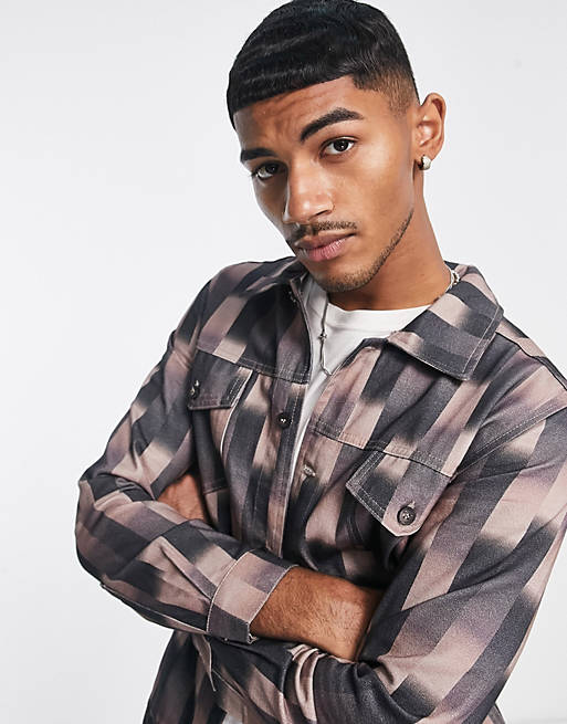 Jarní kostkovaná bunda Vintage Supply L