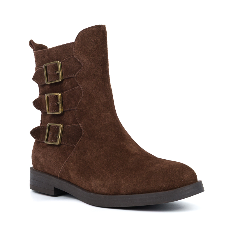 Dámské kotníkové boty Venezia V443-00823 hnědé, zateplené kůží vel. 36 Sellecti