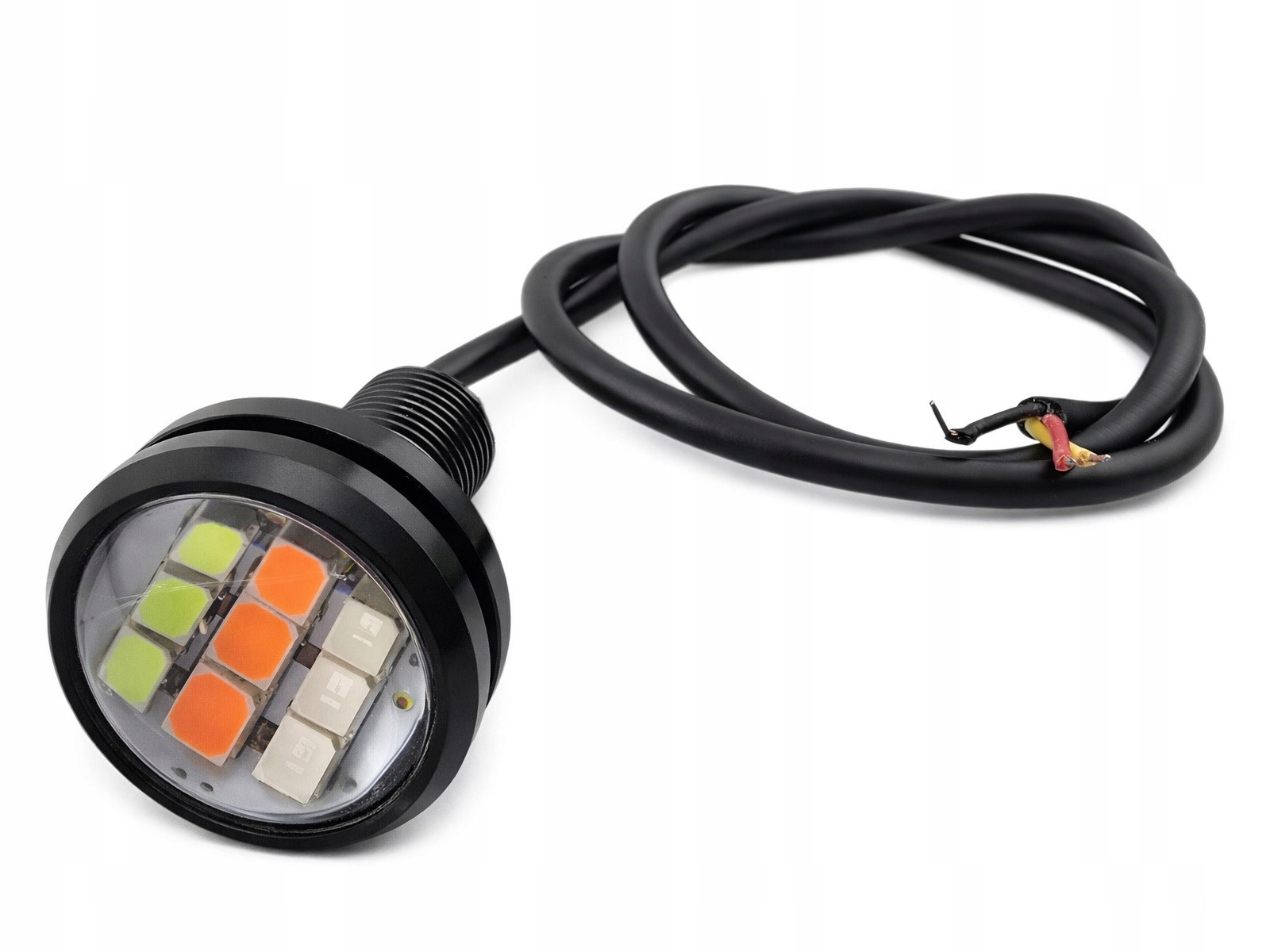 Żarówka LED 12V 1W 22mm RGB migająca