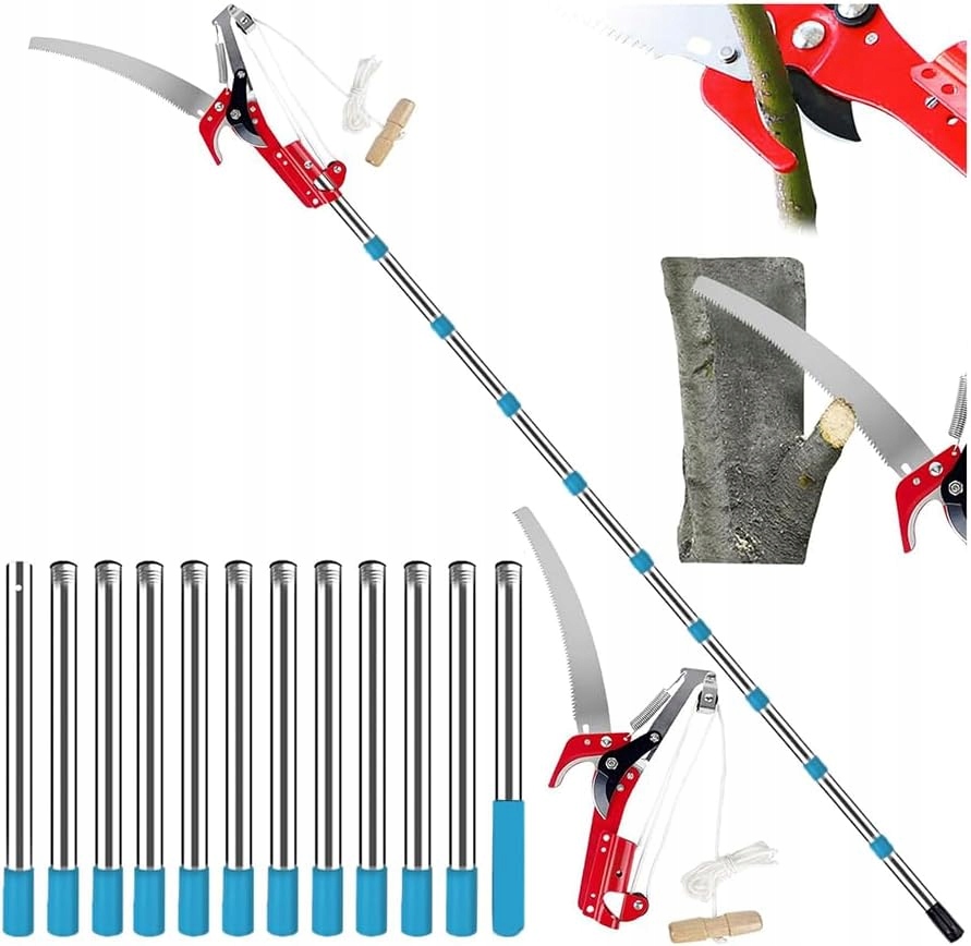 Levně Teleskopická pila zahradní nůžky na větve 82-528 cm, řezání 30 mm Newfun