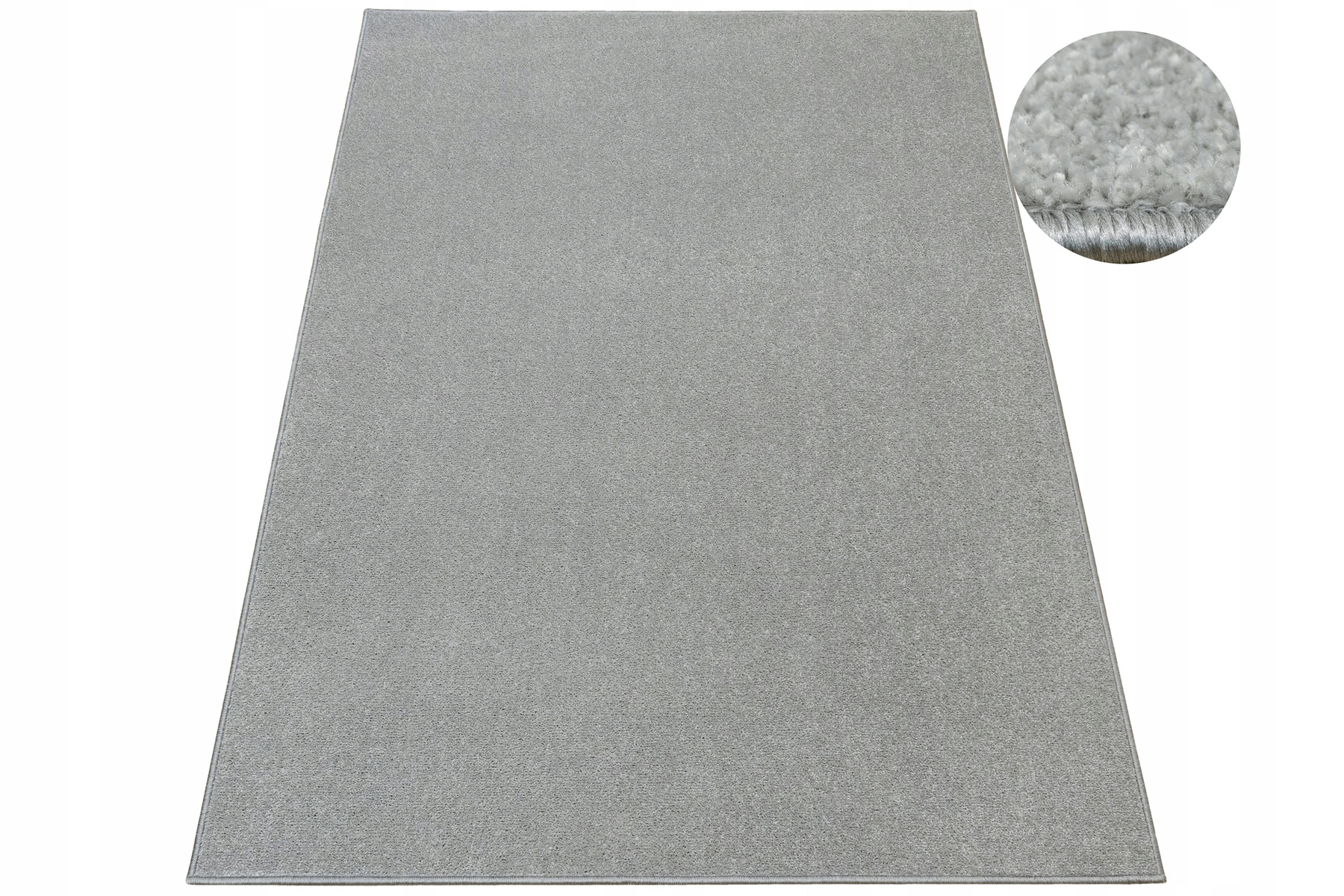 Dywan Srebrzysty Szary Lśniący Miękki Na Filcu Do Pokoju Galaxy 200x300 cm