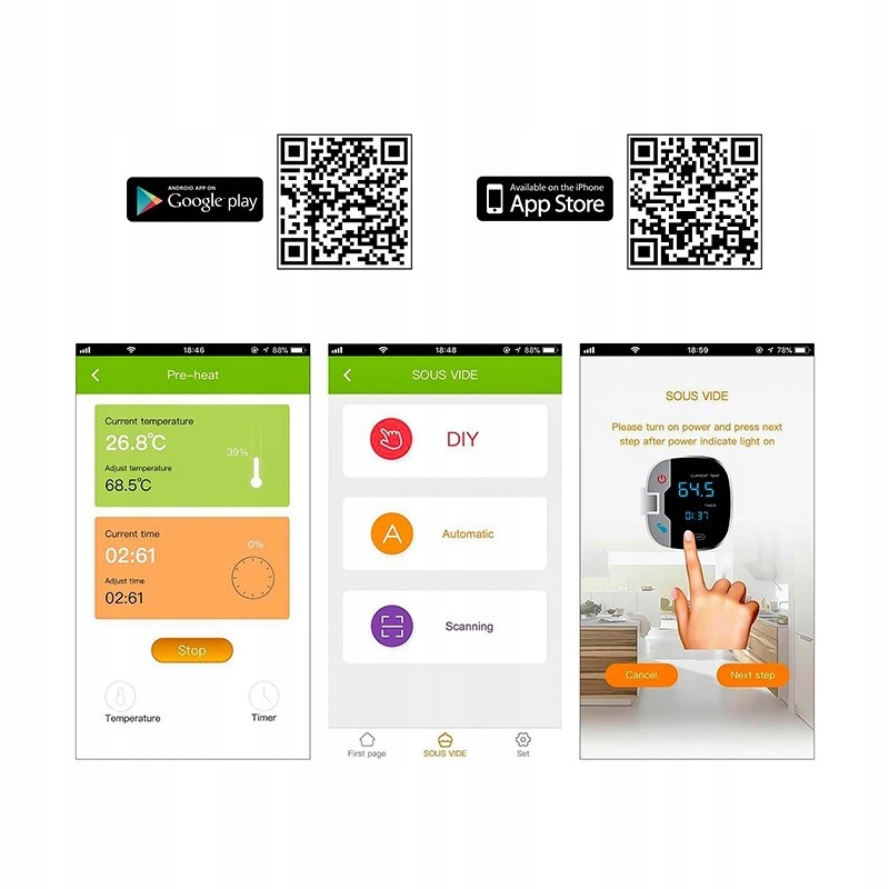 Cyrkulator WiFi-Sous Vide Cooker PC-SV 1159 Marka Inna