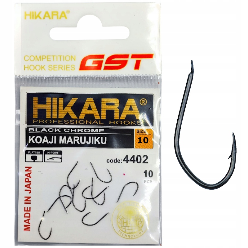 Haczyki Traper Gst Hikara Koaji Marujiku Black Nr10 10szt Na Feeder Spławik