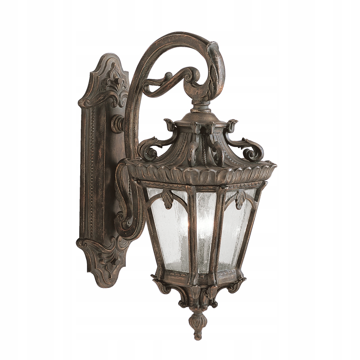 Kichler Tournai nástenná lampa E14 60W hnedá IP44 vonkajšia nástenná