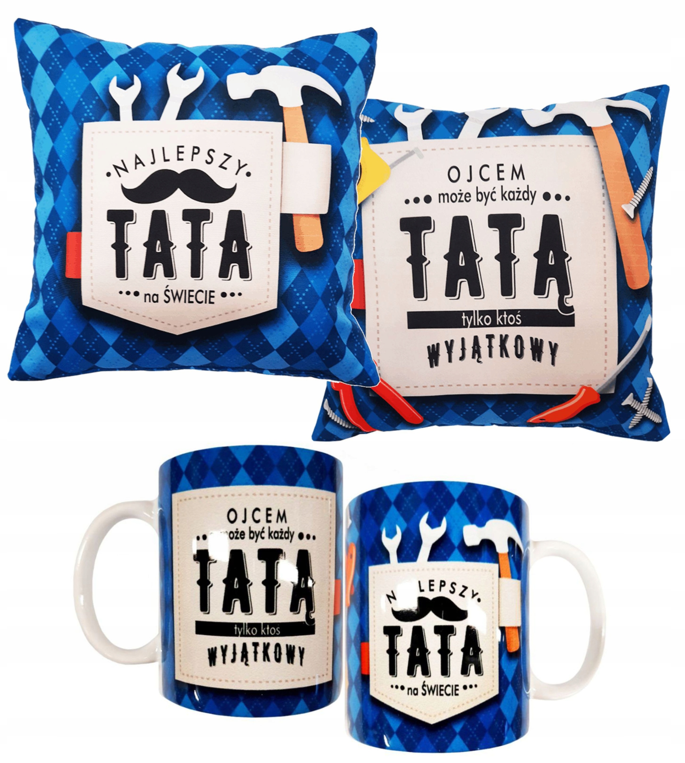

Poduszka i Kubek na Dzień Ojca Matki taty i mamy