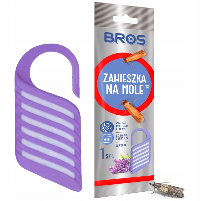 

Bros zawieszka na mole odzieżowe lawendowa 1szt.