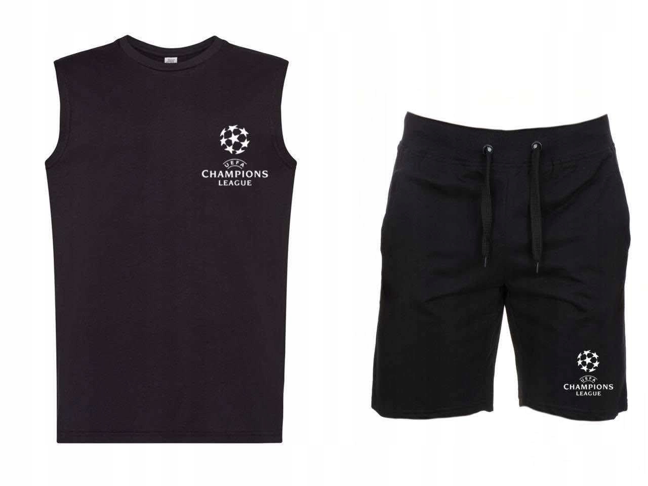 Komplet Tričko Bez Rukávů Tank Top Krátké Kalhoty Champion Pánské XL