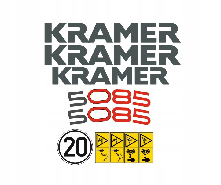 Samolepky s nálepkou Kramer 5085