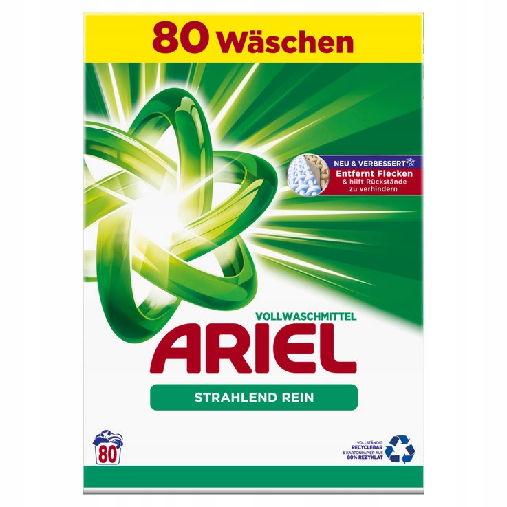 Levně Ariel prací prášek rein univerzal+ waschen neu&verbessert 5,2kg 80p