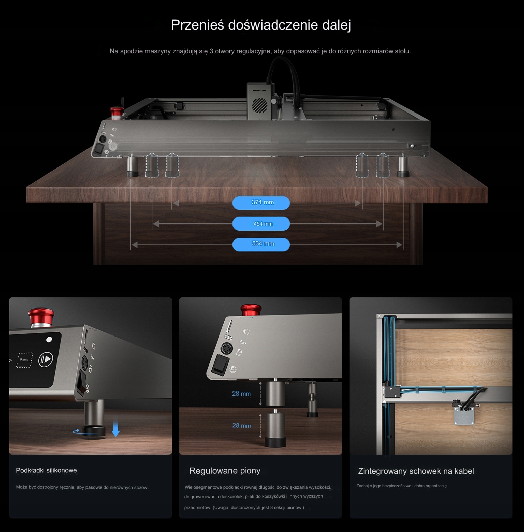 NOWOŚĆ 2023, LASER CREALITY FALCON 2 22W 23% PL Producent Creality