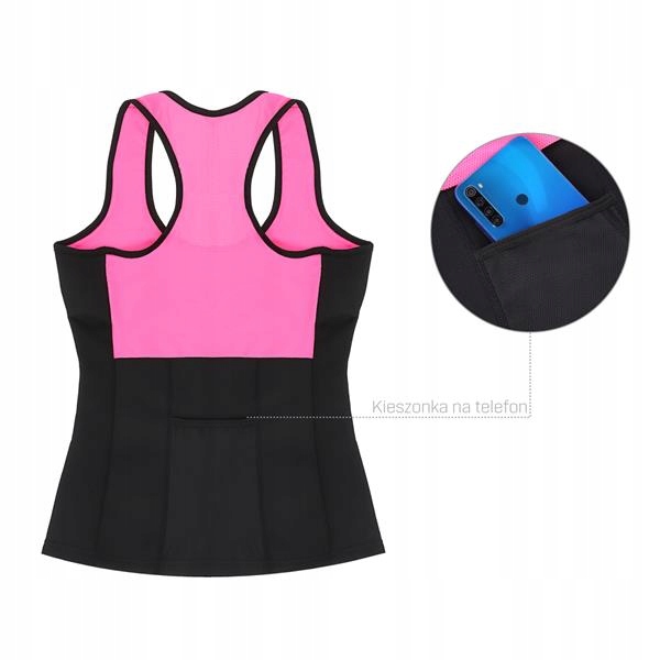 Damska Koszulka BEZ RĘKAWÓW rozm. M wyszczuplająca Kolekcja KLD317