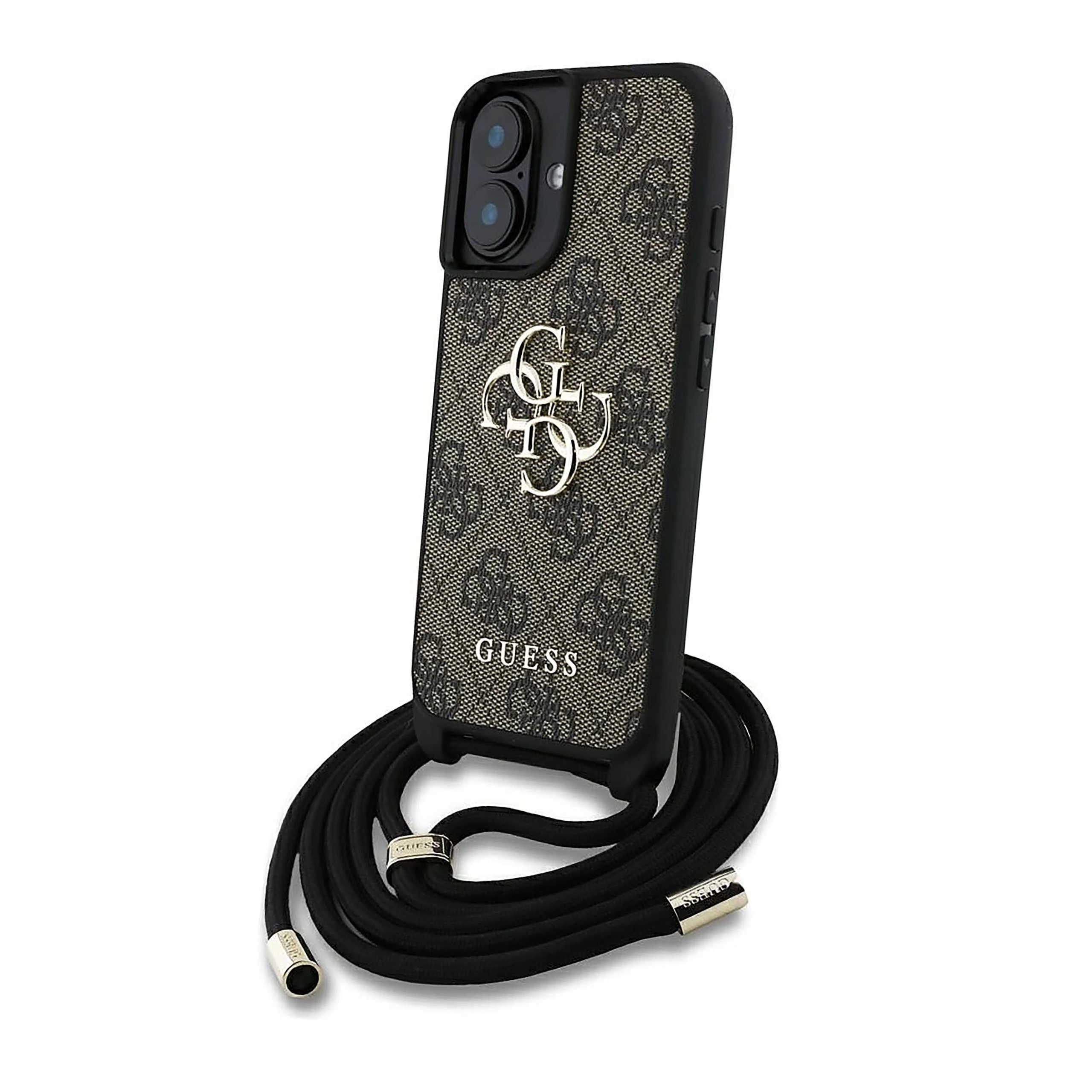 Plecki Etui Guess 4G Big Logo Cord Stap Crossbody do iPhone 16 Plus