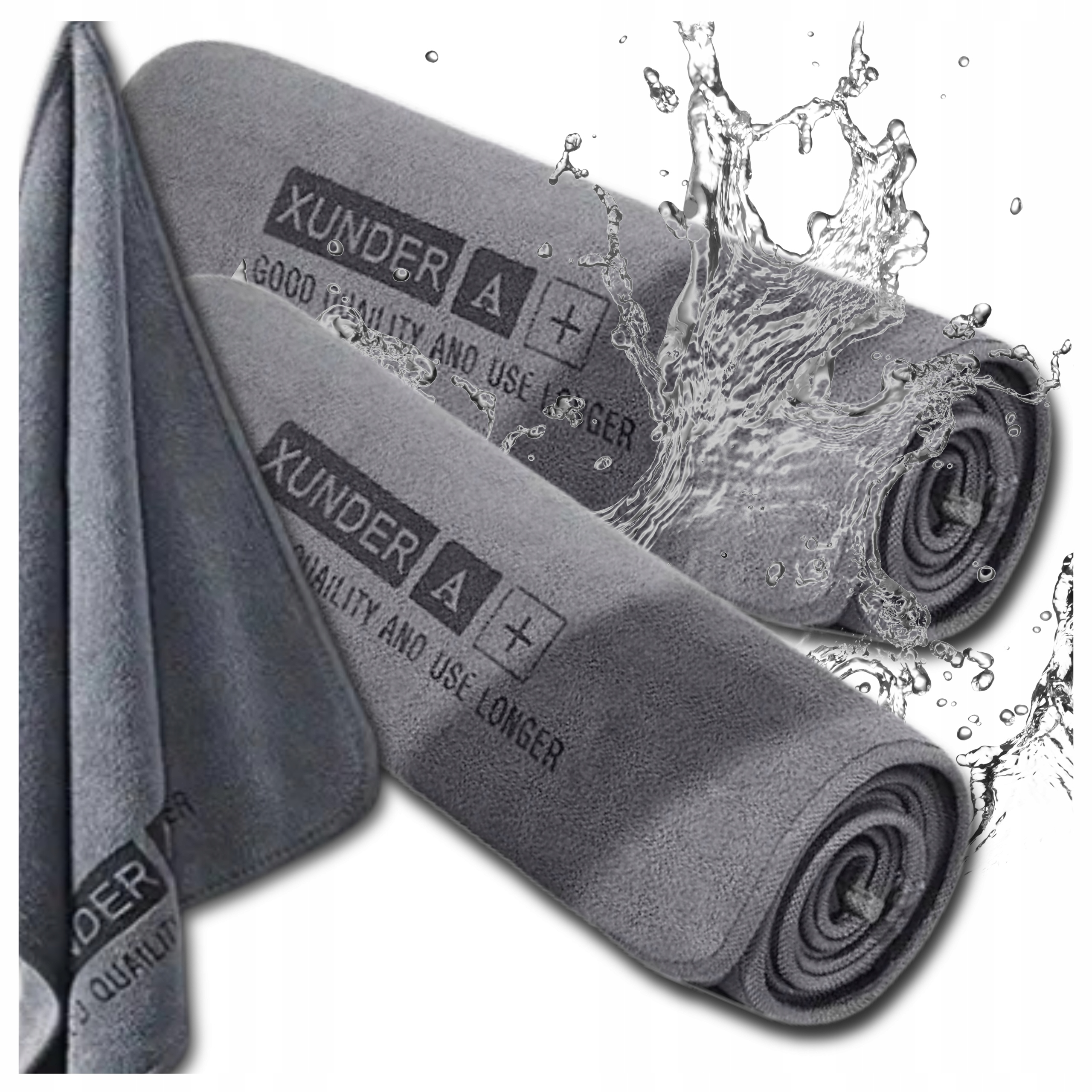 Ręcznik z mikrofibry do osuszania samochodu auta zestaw 2 szt ściereczki