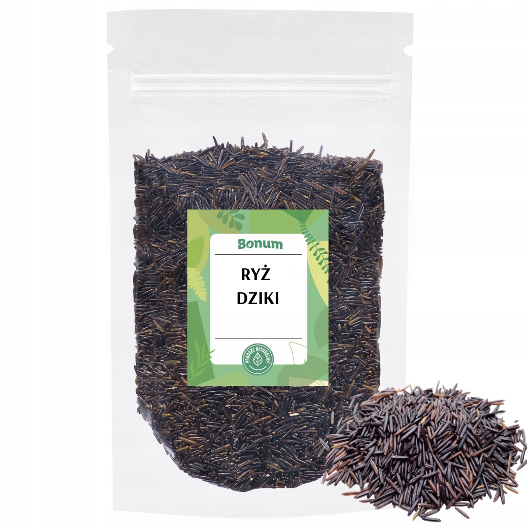 Ryż Dziki czarny Premium długoziarnisty Superfoods zdrowa żywność 1kg Bonum
