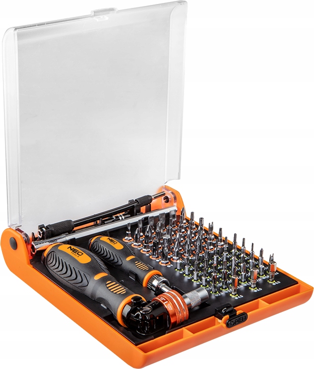 Neo 06-115 Šroubováky Přesné Koncovky S Rukojetí Torx Sada 73 ks