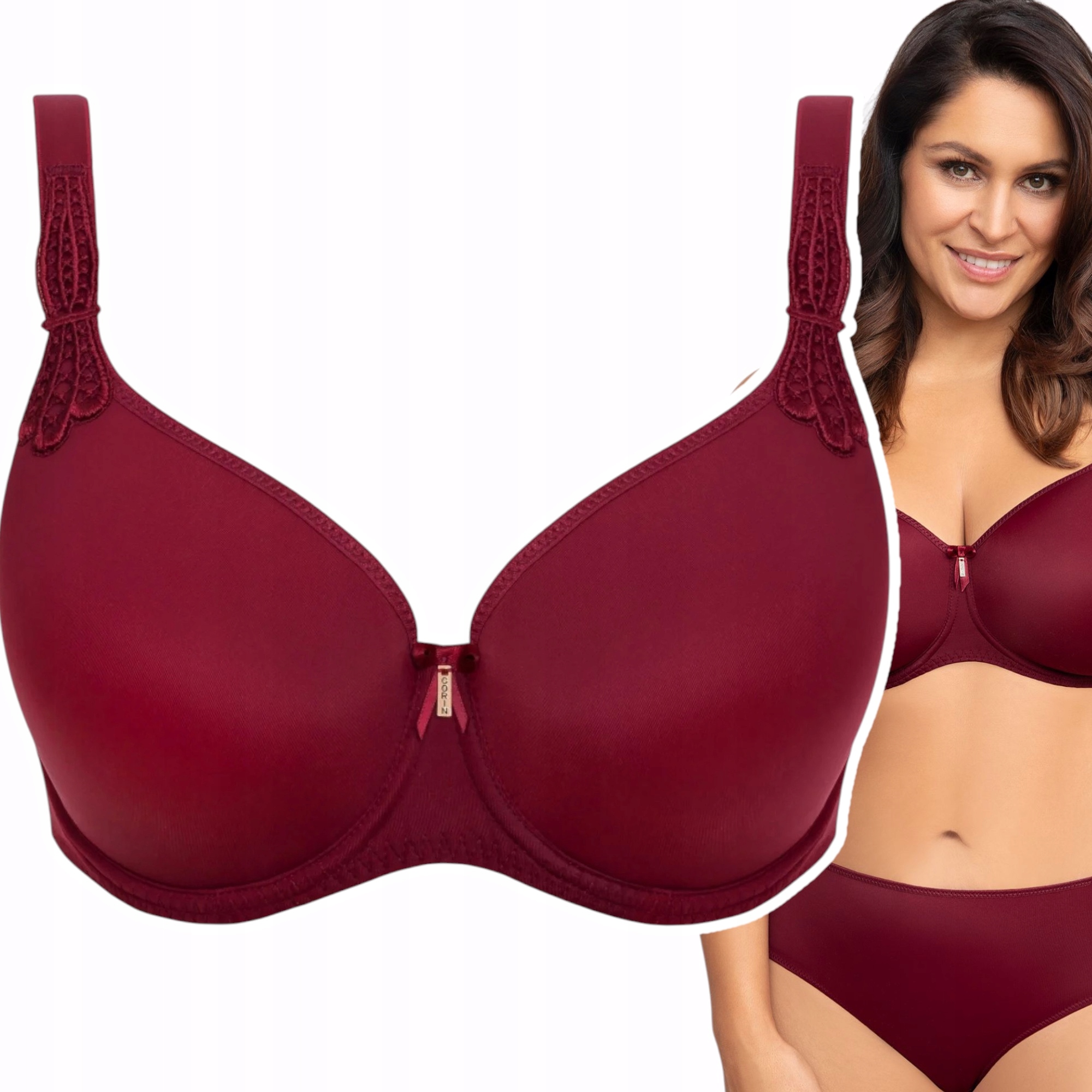 Podprsenka Corin Virginia 17871 Bordová I 75 Polovyztužená Podprsenka