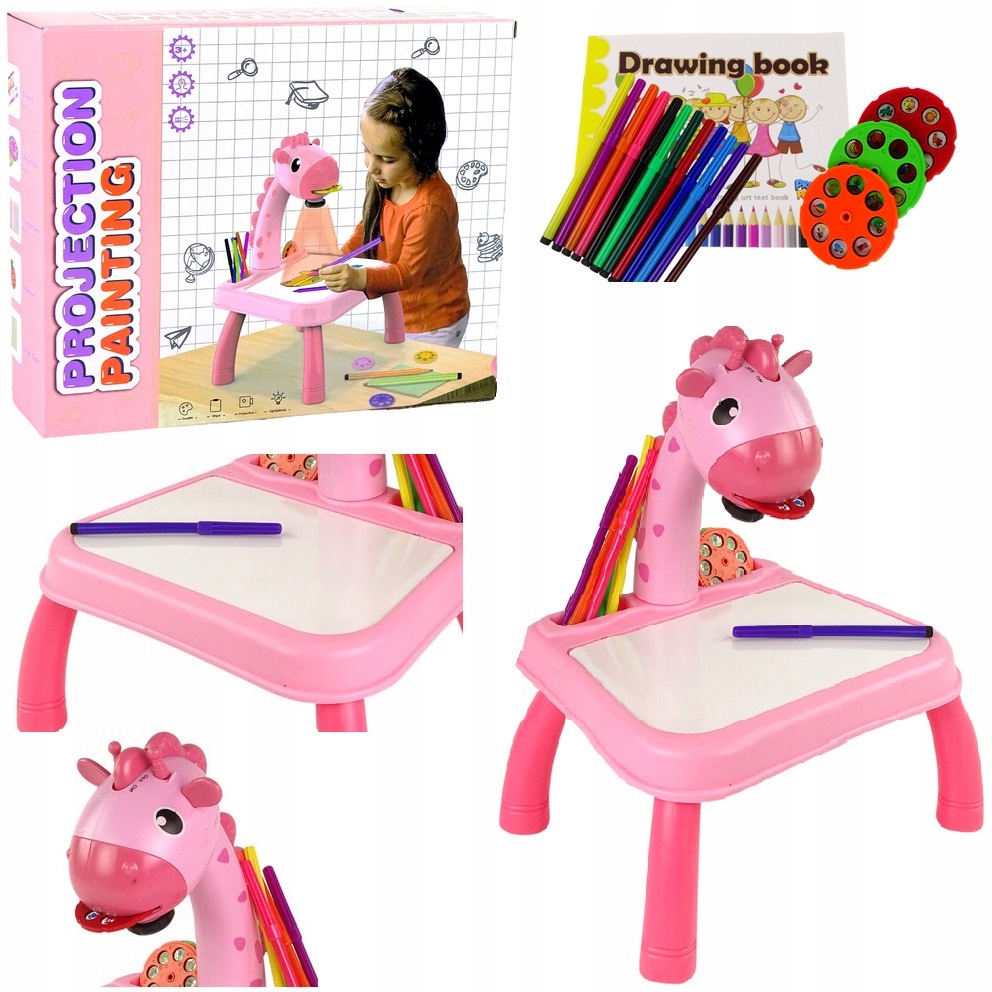 Projektor Rzutnik do Nauki Rysowania + 24 Slajdy