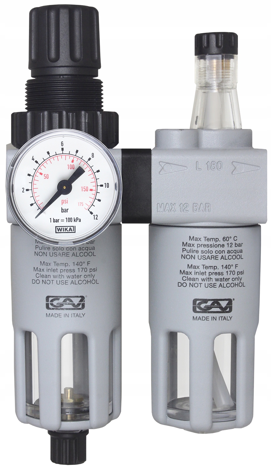 

Filtr reduktor naolejacz Gav FRL-180 1/4''