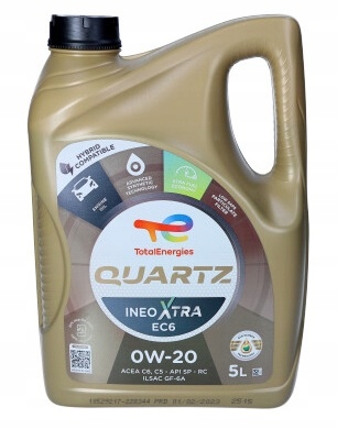 Total Olej 0W20 5L Ineo Quartz Xtra EC6 C5 Sp(rc) GF-6A RBS0-2AE 22