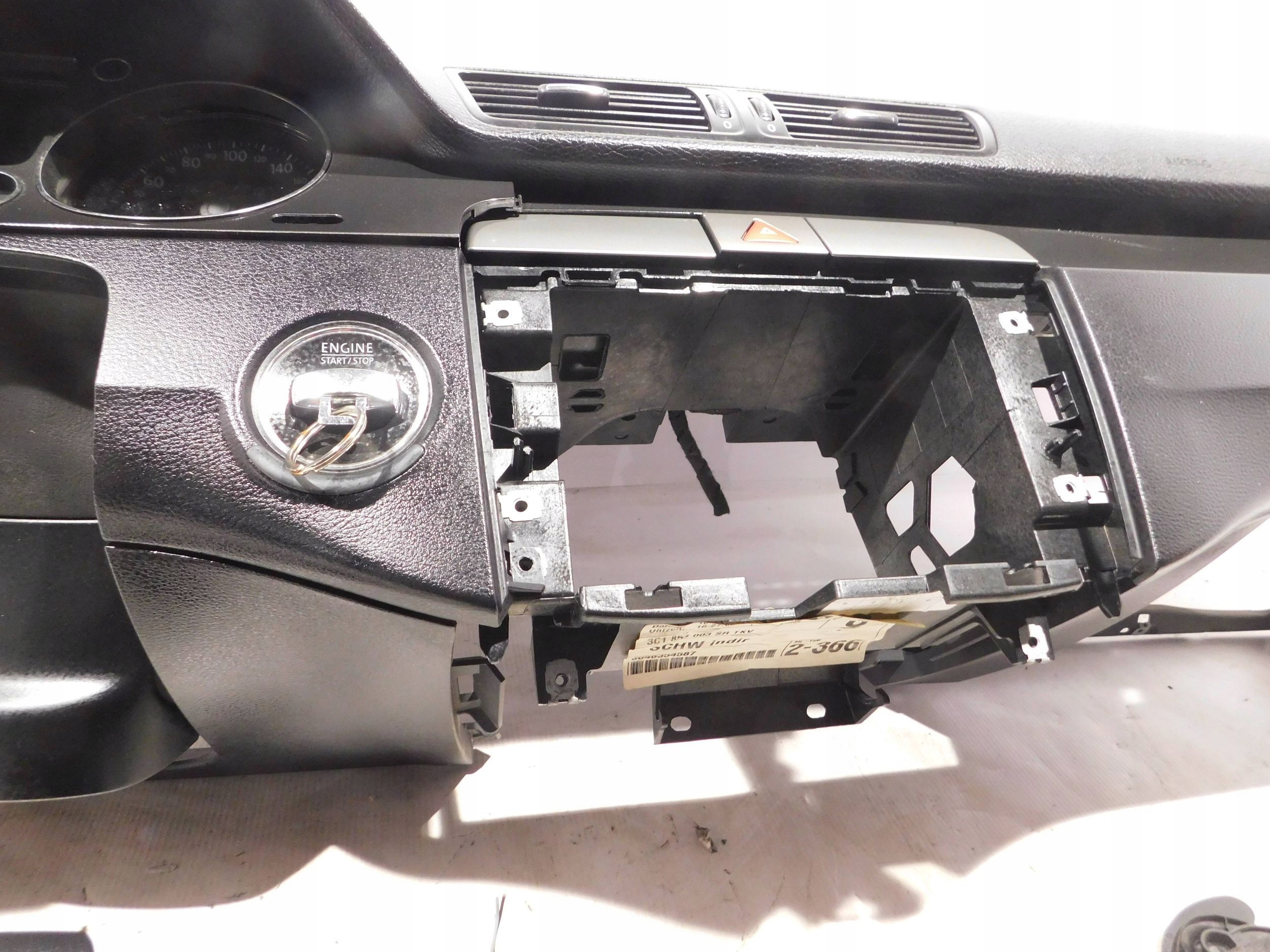 dashboard console airbag adjusters VW PASSAT B6