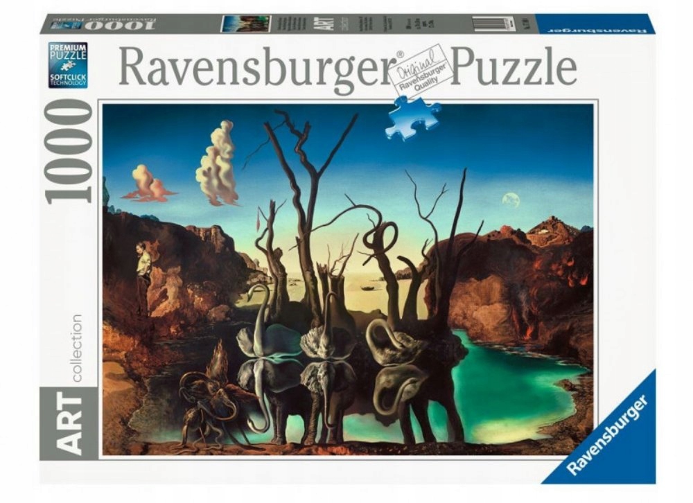 

Ravensburger Puzzle Dali Łabędzie Słonie 1000 el.