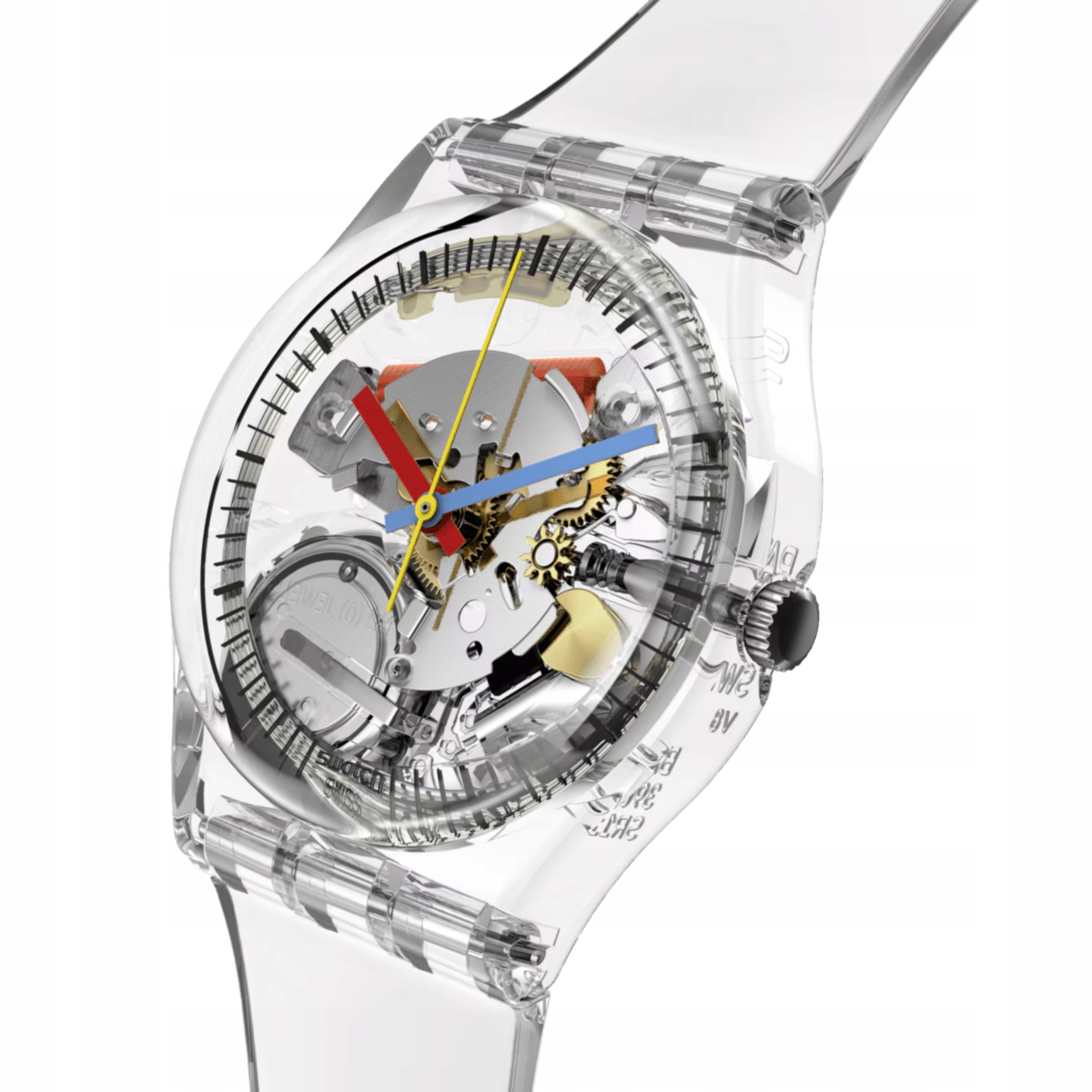 Hodinky Swatch Clearly Gent Pay! Transparentní SO28K109-6000 Unisex Nové