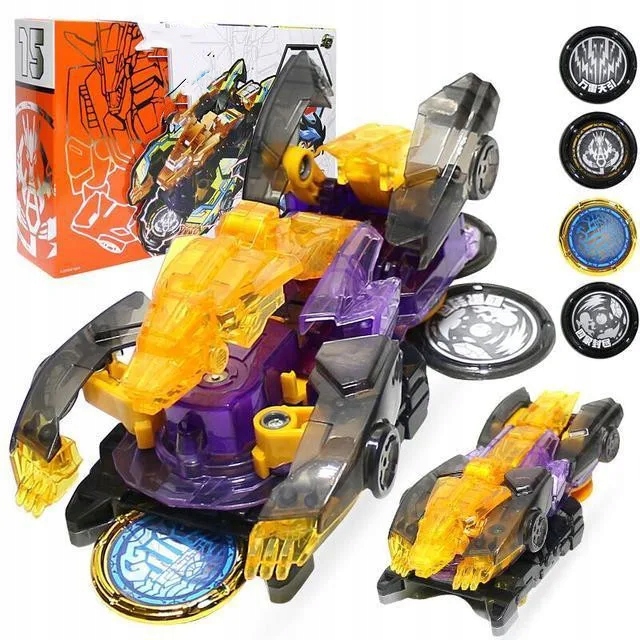 Screechers Wild Capture Wafer 360 Rotate Transformation Cars Burst Speed