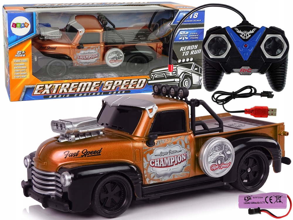 

Auto Zdalnie Sterowane 1:18 Brązowe Pick-up