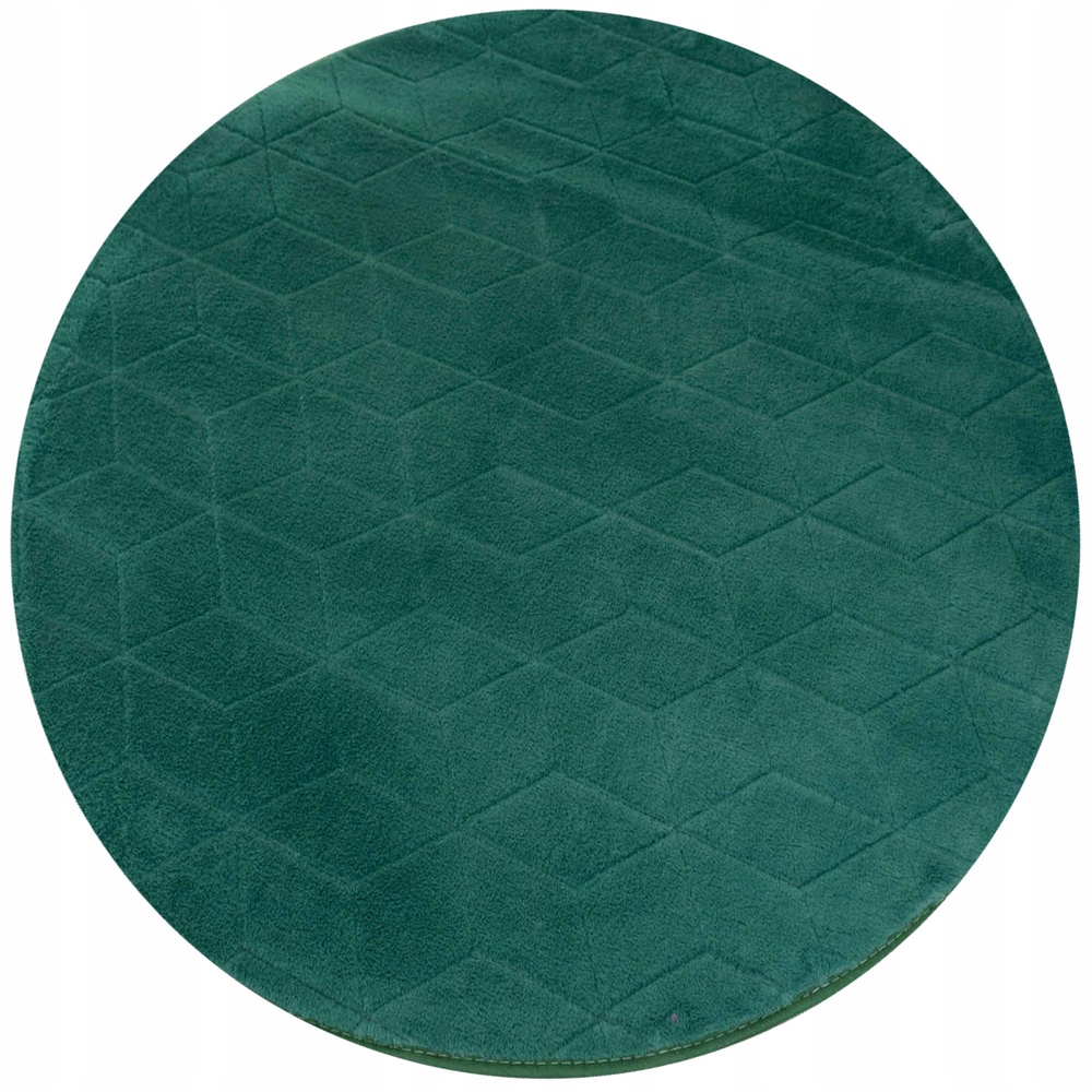 Koberec Strado okrúhly Rabbit 3D plyšový, mäkký ako králik, protišmykový