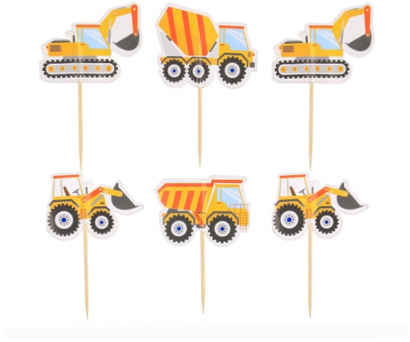 

Topper na Tort Pikery Plac Budowy Koparka Toper