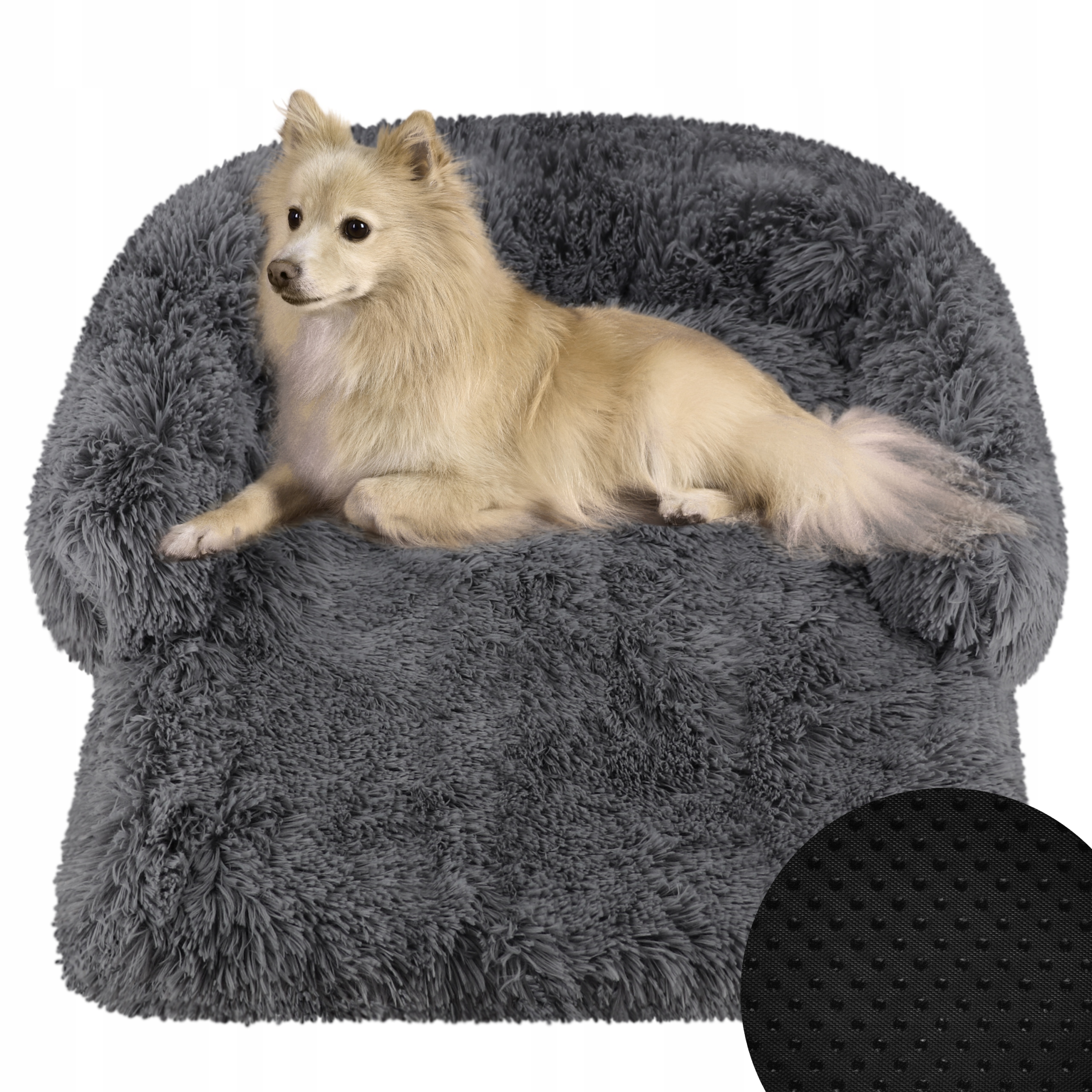 Levně Plyšový Pelíšek Pelíšek Pro Psa Kočku Měkká Chlupatá Pohovka 110x80 CM
