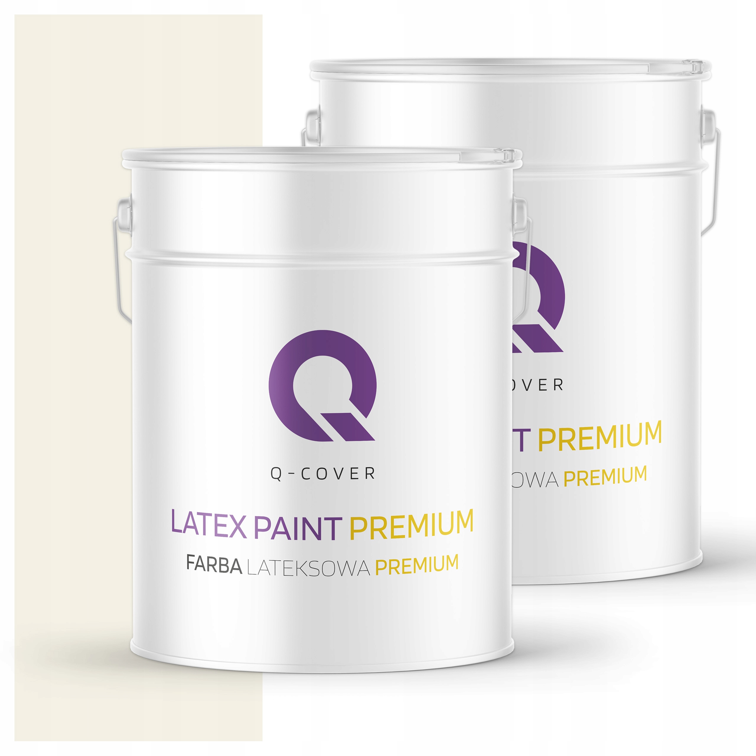 Plamovzdorná farba Umývateľná na steny stropov 10L Hlboká matná Biela v žltej farbe