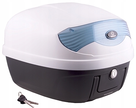 Univerzální Motocyklový Kufr, Bílý! Skútr, Motorka